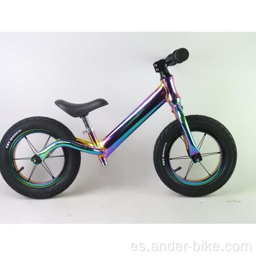 Bicicleta de equilibrio para niños sin pedal linda bicicleta de equilibrio fresca